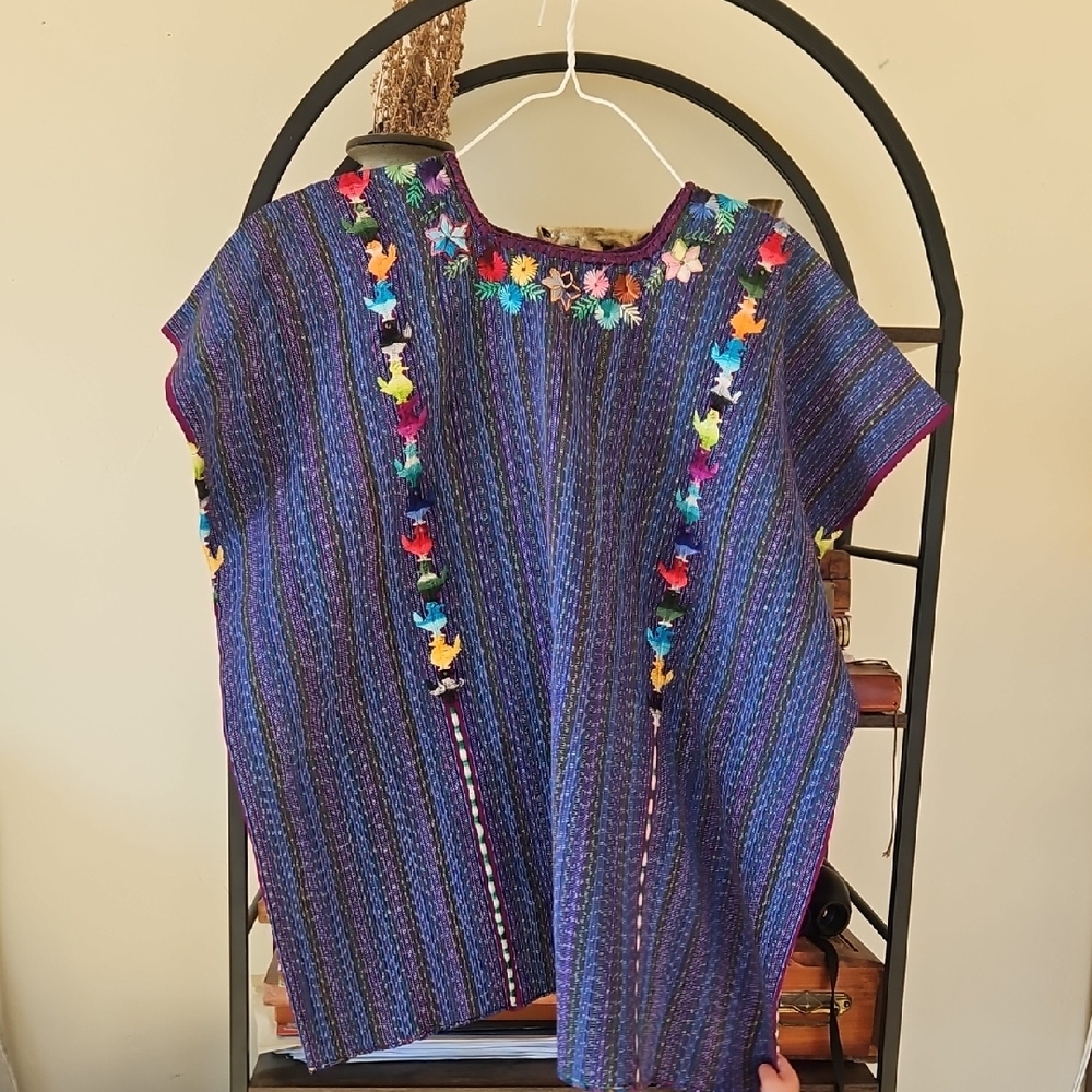 Colorful Embroidered Women's Blouse
